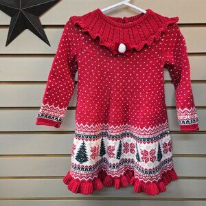 The sweetest Christmas themed sweater dress Tahari size 18 month